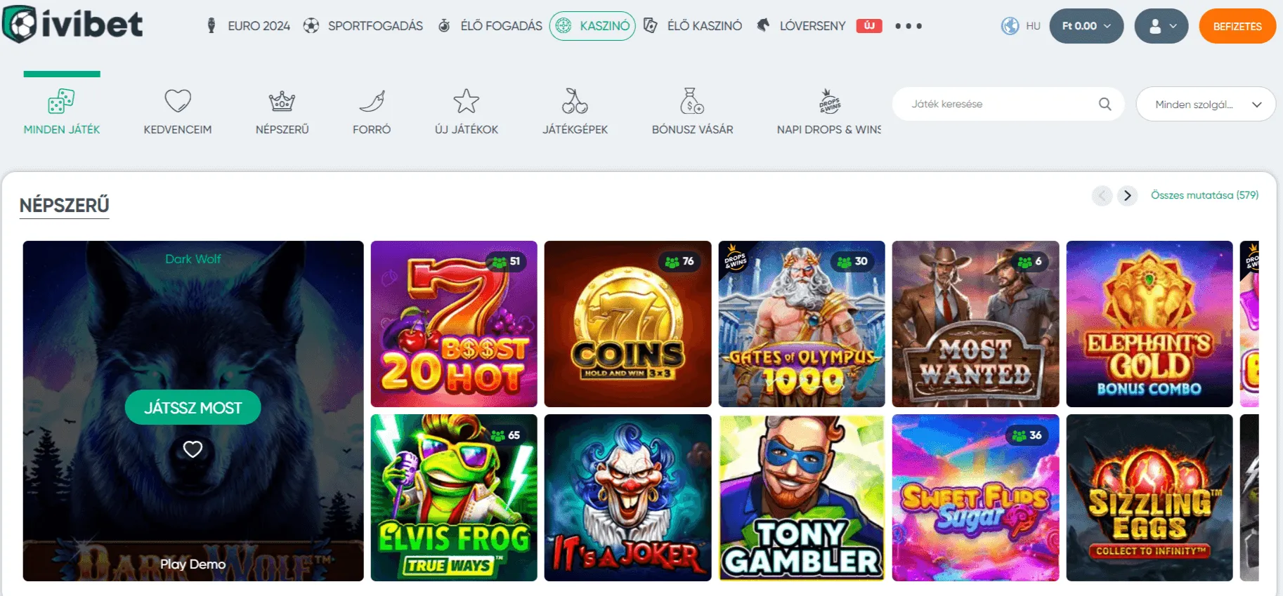ivibet-játékok